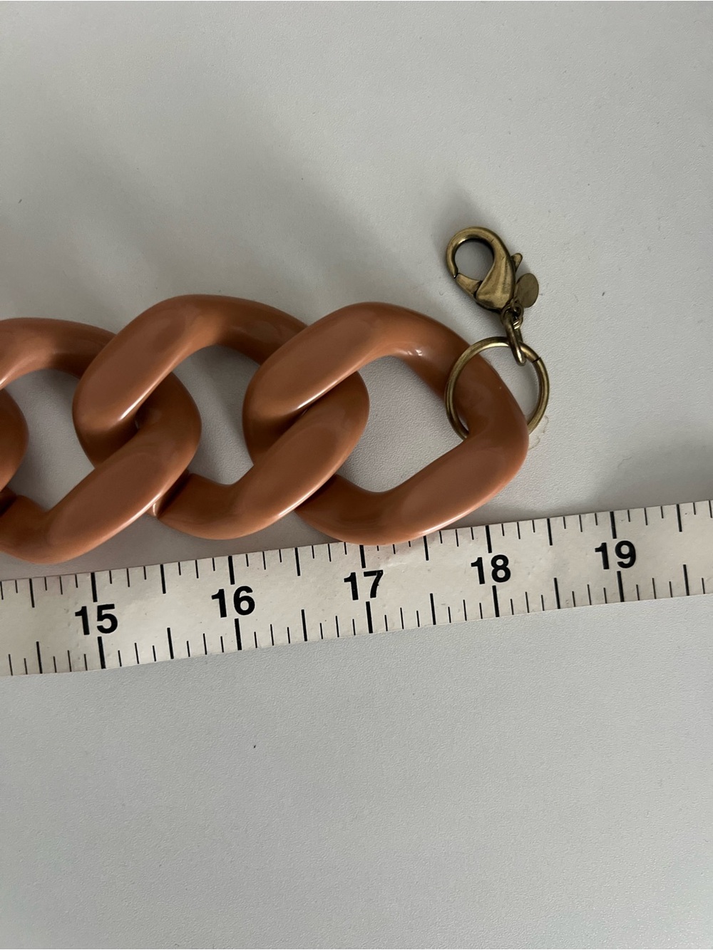 Brown Resin Chunky Link Necklace - Women Jewelry Express - Picture 7 of 7